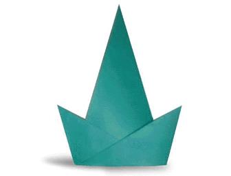儿童折纸大全图解教程教你折纸派对帽的折法
