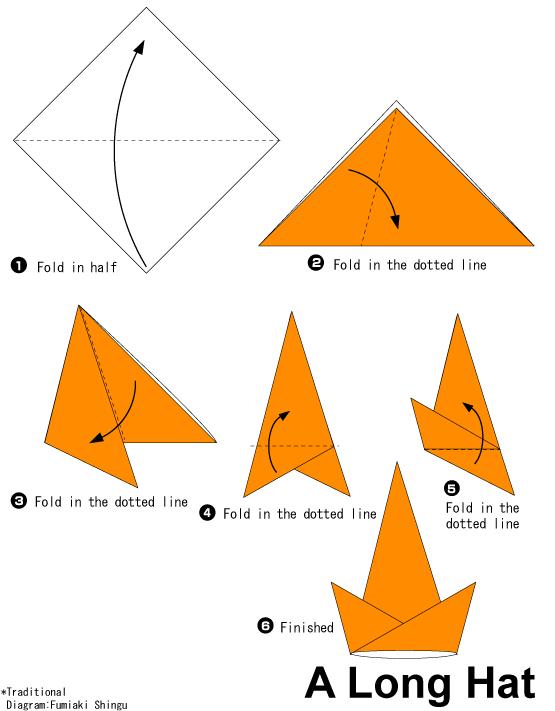 派对帽的手工折纸图解教程一步一步的教你制作出独特精美的三角形折纸帽子