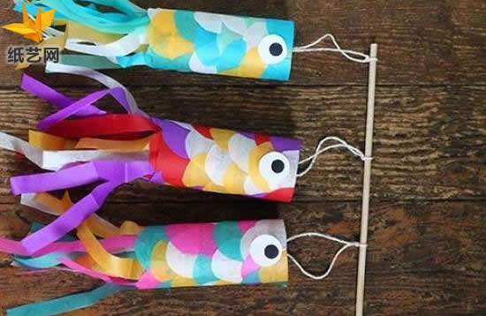 灯笼制作方法教你简单有趣的鲤鱼旗灯笼制作方法