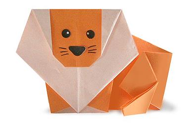 简单折纸狮子的折纸图解教程手把手教你制作儿童折纸狮子
