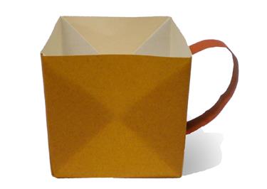 儿童折纸大全图解教程教你制作可爱的折纸咖啡杯