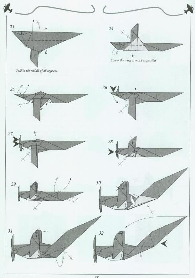 【纸飞机】梅塞施密特BF109K折纸战斗机的手工折纸视频教程