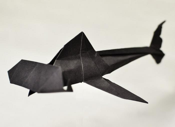 折纸大全之锤头鲨手工折纸视频详解教程【折纸海洋动物大全】