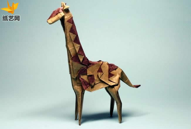 折纸长颈鹿手工折纸图谱教程【野生动物折纸大全】