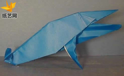 【海洋动物折纸大全】折纸驼背鲸手工折纸图谱教程