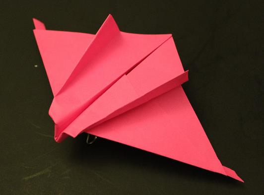 蝙蝠之翼折纸滑翔机手工折纸飞机的折法教程