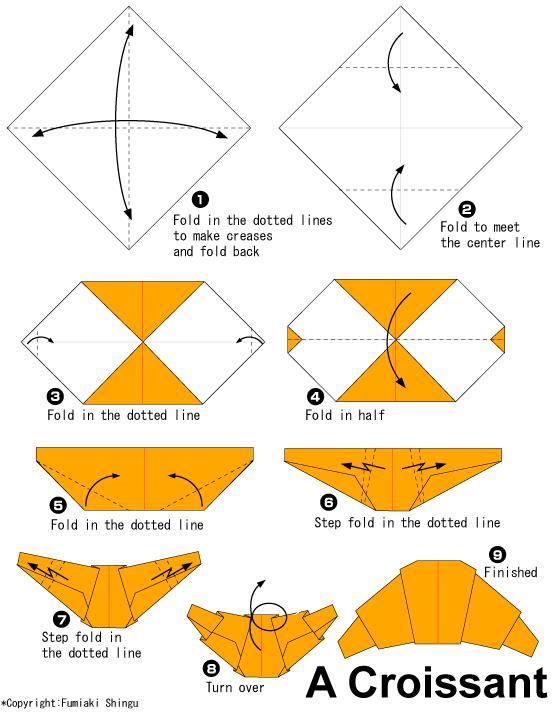 手工折纸面包的折法教程帮助你快速完成各种美味的折纸食物制作