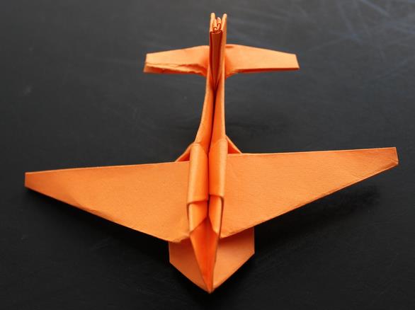 纸飞机的折法之折纸金波喷气式飞机的手工折纸视频教程