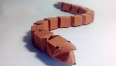 折纸大全手工折纸蛇的折纸视频教程