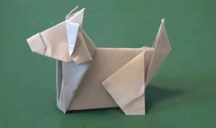 折纸大全之简单折纸小牛的手工折纸视频教程