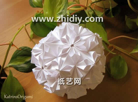手工折纸花球的折法手把手教你制作精美的折纸花球灯笼