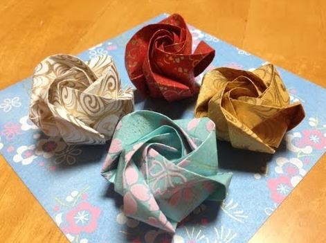 玫瑰花的折法大全之二重螺旋精致折纸玫瑰花的手工折纸花教程