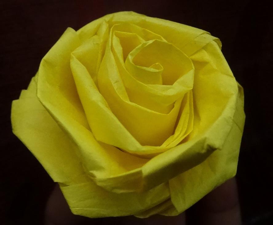 玫瑰花的折法之利用皱纹纸快速卷折出精美的纸玫瑰花手工制作教程
