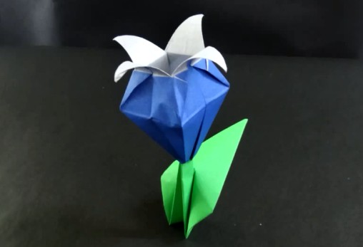 母亲节手工礼物折纸花风铃草简单手工折纸视频教程