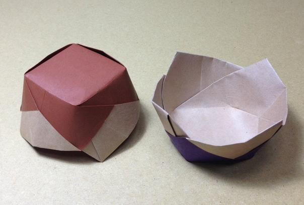 折纸花盆手工折纸大全教程教你制作可爱折纸陶器花盆、折纸糖果盒子