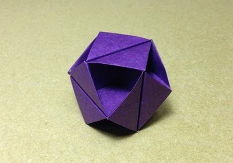 八面体立体创意折纸盒子的手工制作视频教程