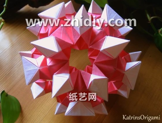 草莓童话折纸花球大全灯笼制作方法手工视频教程