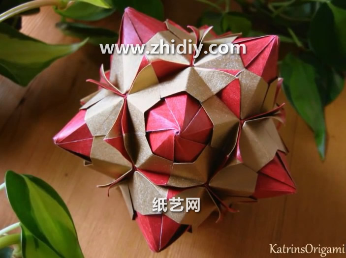 折纸大全手把手教你制作出精致的折纸花球灯笼来