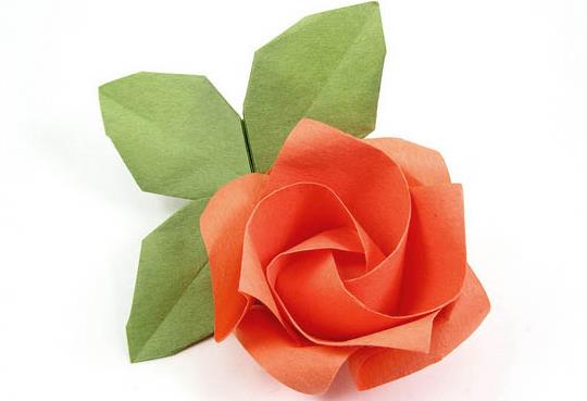 儿童节简单折纸玫瑰花手工折法制作大全