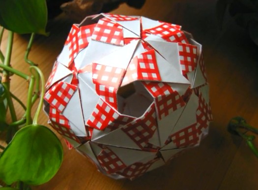 星球折纸花球灯笼制作方法大全之手工制作教程