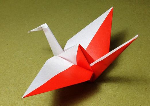 千纸鹤的折法大全之前后双色折纸千纸鹤的手工折纸视频教程