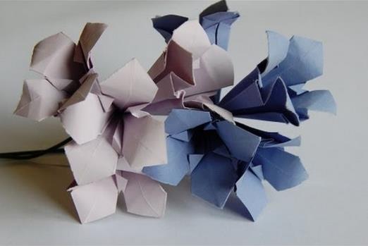 折纸花大全之手工折纸龙胆花折纸视频教程—附龙胆花花语
