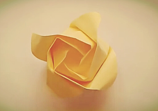 折纸玫瑰花的折法大全之简单手工折纸玫瑰如何折