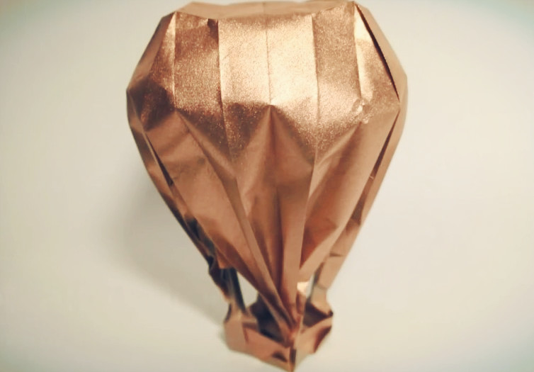 折纸大全教你如何制作折纸热气球的折法视频教程