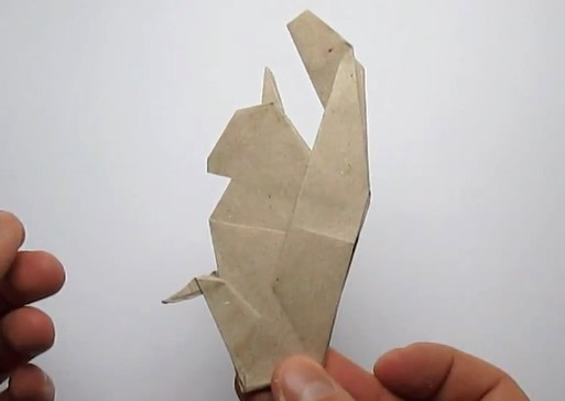 松鼠折纸大全手把手教你折叠简单折纸小松鼠视频教程
