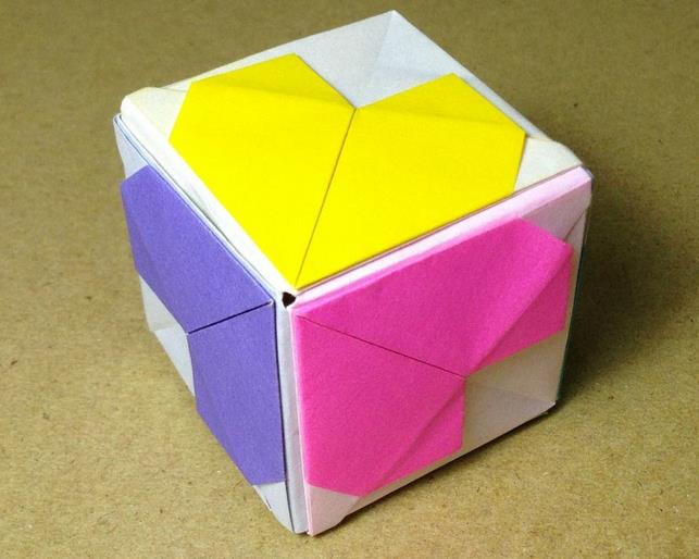 情人节折纸心盒子的折法教程|折纸心立方折纸视频教程
