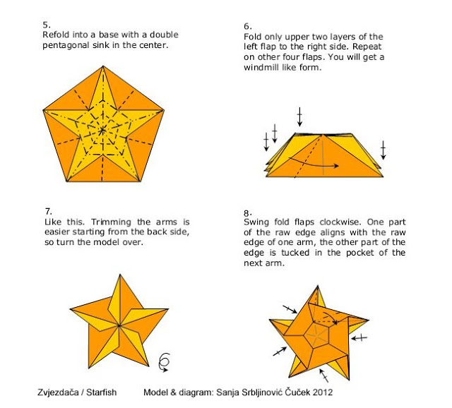 学习折纸海星的基本折叠方法让你也制作出可爱的折纸海星