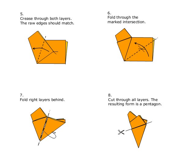 学习折纸海星的制作帮助你快速的完成可爱的折纸海星折叠