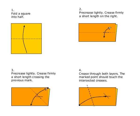 基本的折纸海星教程展示出折纸海星的制作细节