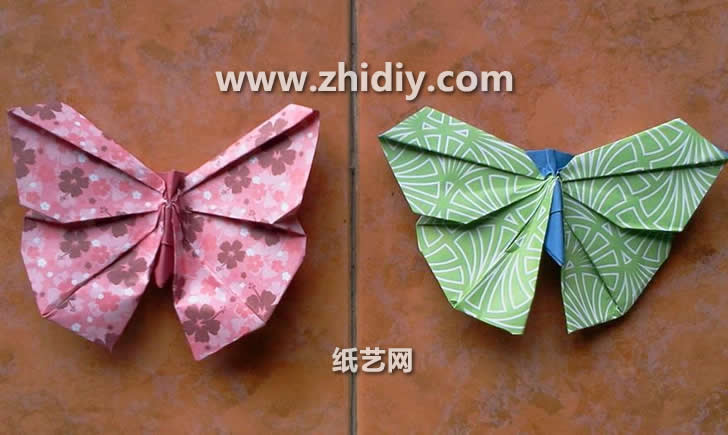 手工折纸蝴蝶的折法教程