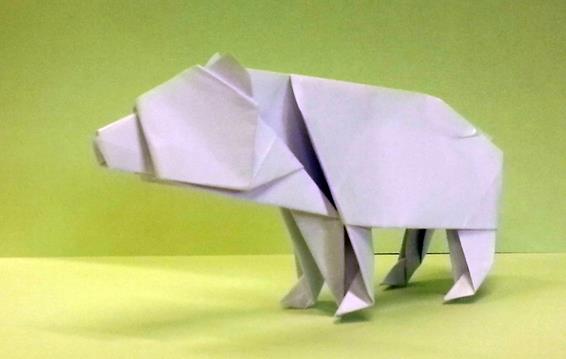 折纸动物大全之折纸熊的简单手工制作教程