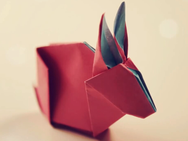 中秋节手工折纸小兔子的手工制作折纸教程