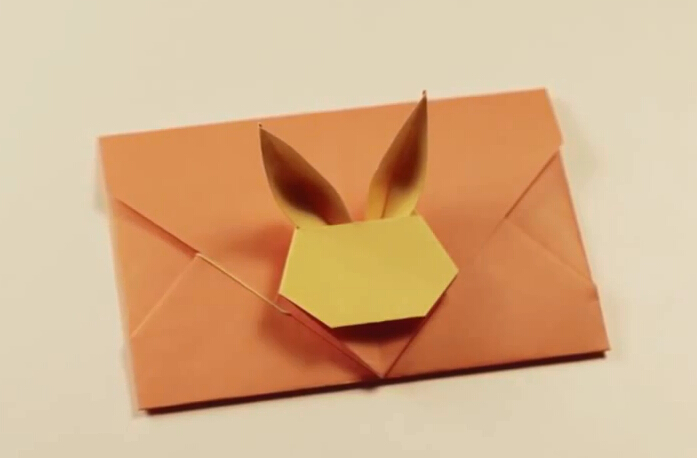 中秋节手工折纸兔子信封礼物手工制作教程