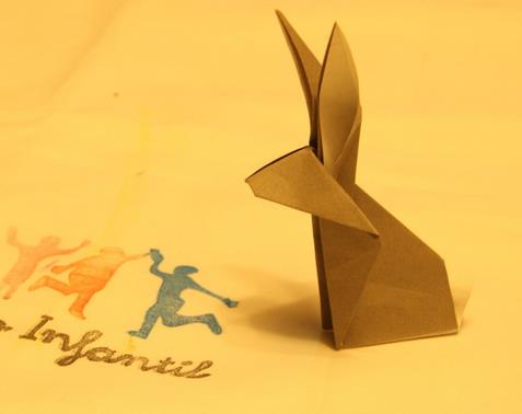 中秋节简单手工折纸兔子的折纸视频教程