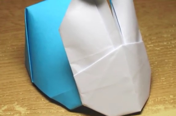 中秋节超萌手工折纸兔子的折法视频手工制作教程