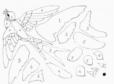 手工纸雕燕子的基本制作方法教程帮助你快速展示出漂亮的燕子构型