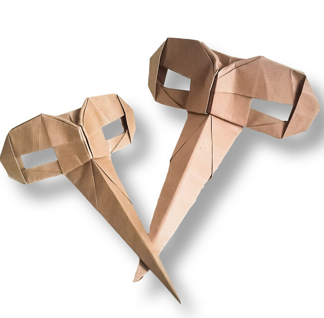 万圣节面具之手工折纸面具的折纸视频教程