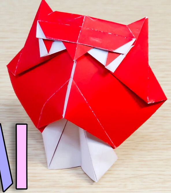 手工卡通折纸猫头鹰的手工折纸制作教程