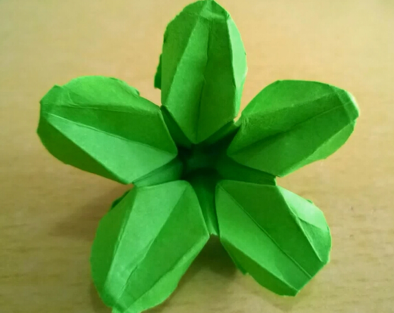 折纸花如何折之五瓣花手工折纸制作视频教程