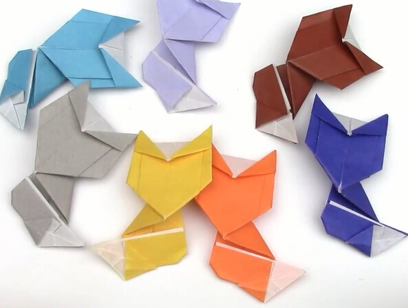 简单手工折纸小狐狸的折法教你如何折叠狐狸