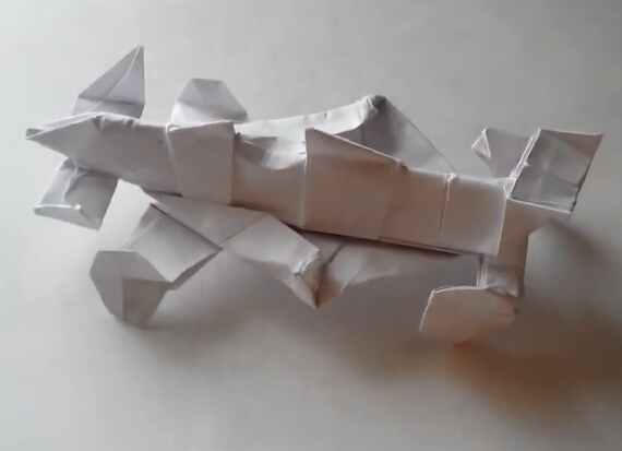 折纸F1赛车手工制作视频教程