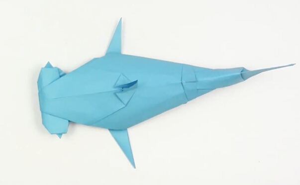 折纸大全之锤头鲨手工折纸教程教你如何折叠鲨鱼