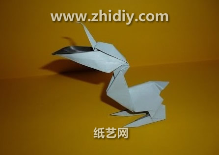 手工折纸鹈鹕的制作教程手把手教你制作出非常可爱的折纸鹈鹕