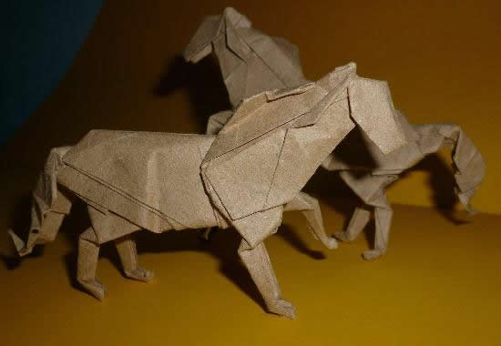 折纸制作教程之折纸骏马手工折纸视频教程
