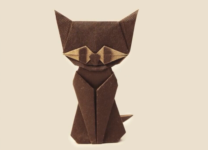 万圣节折纸小猫手工制作教程