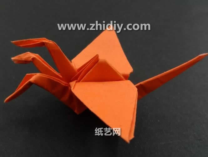 手工折纸千纸鹤的折纸教程手把手教大家学习三头折纸千纸鹤